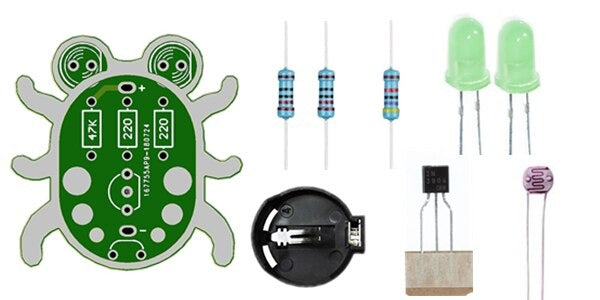 Image of Elektronik Starter Kit - Grøn Loddebille