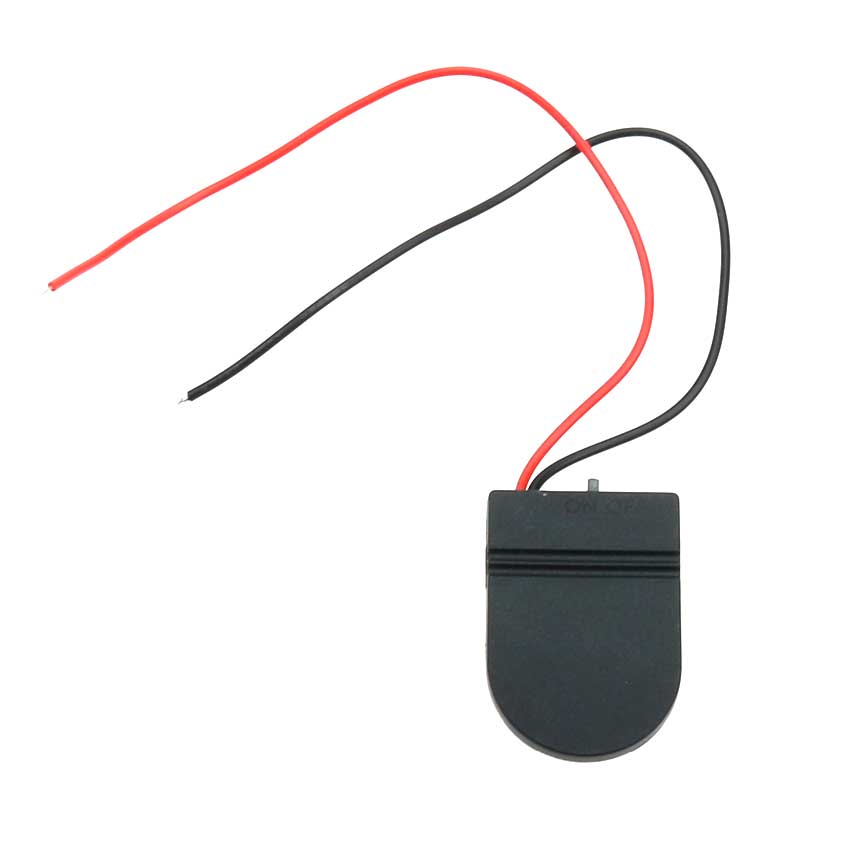 Image of bagsiden af en batteri holder til Knapcelle