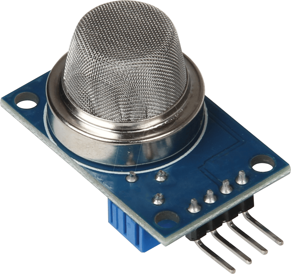 Image of MQ2 gas/røgsensor der vender mod højre