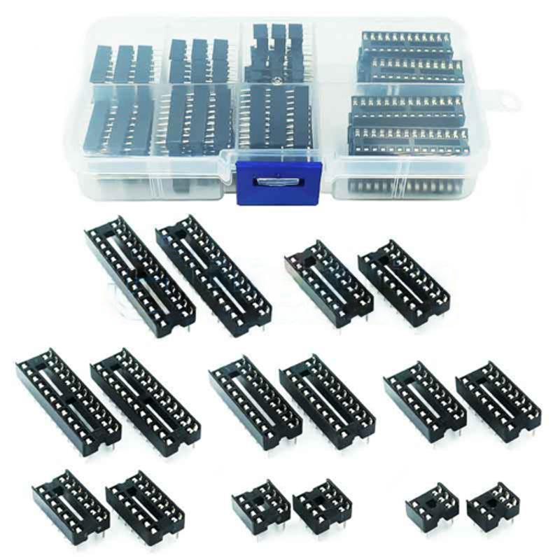 Image of Viser forskellige type af DIP IC sokkelsæt