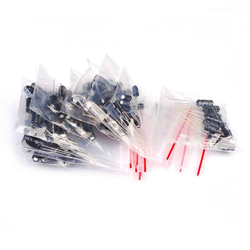 Image of Forskellige type af Elektrolyt kondensatorer i poser