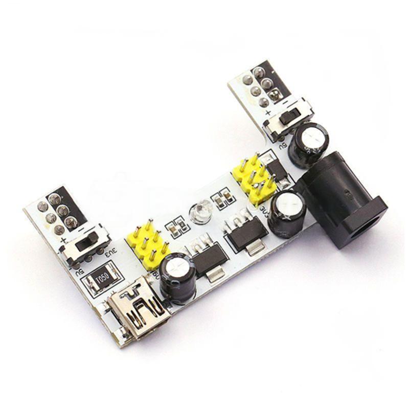 Image of MB102 2 kanals 5V/3.3V Breadboard strømforsyning