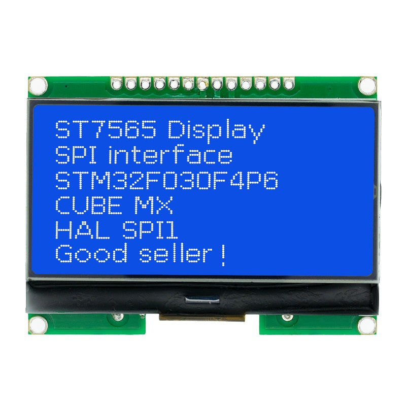 2.7" LCD display 128x64 pixels