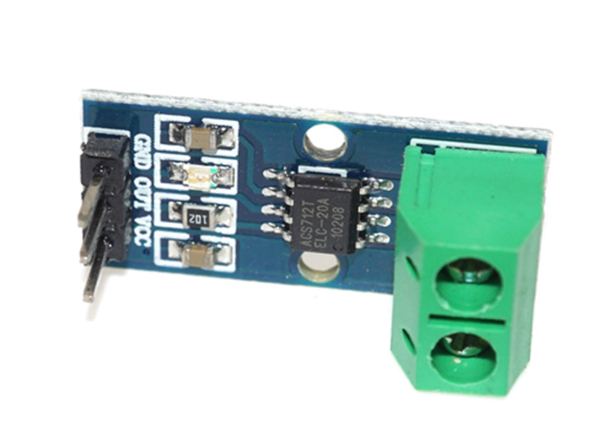 Image of siden af en ACS712 Strøm sensor DC/AC