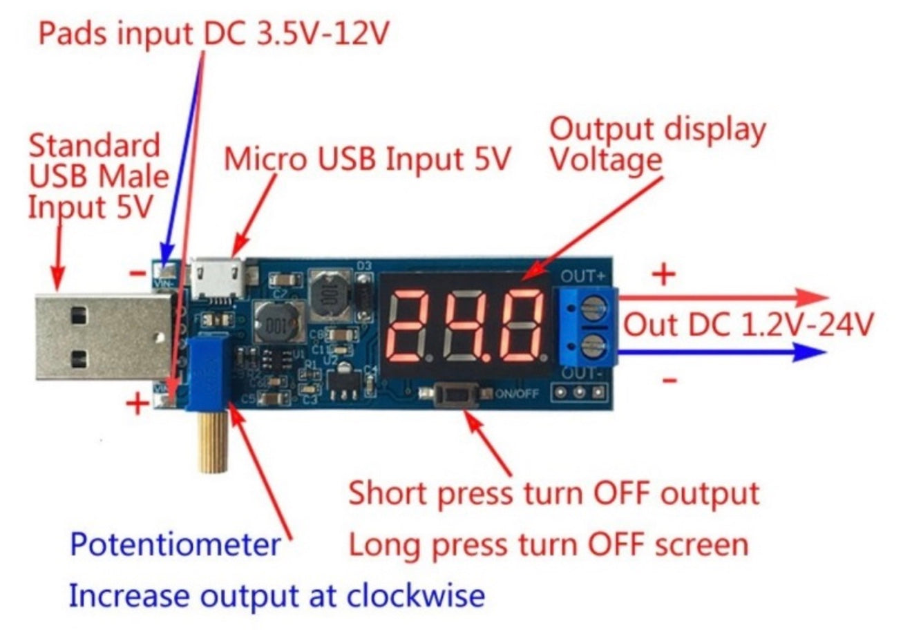 Image of HW-132 Strømforsyning med display med Tekniske specifikationer
