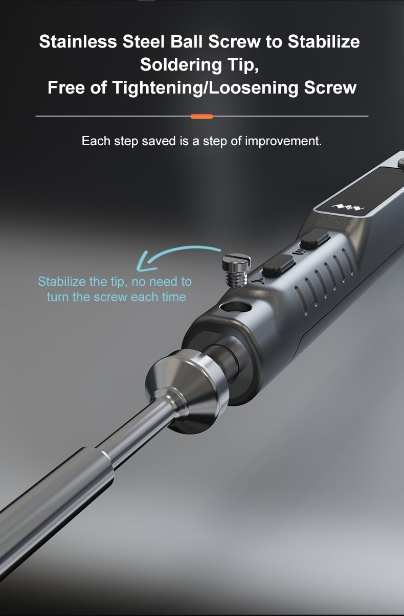 Image of TS101 digital loddekolbe setup