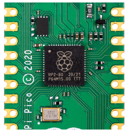 Image of et nærbilde af Raspberry Pi Pico 