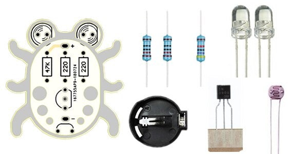 Image of Elektronik Starter Kit - hvid Loddebille