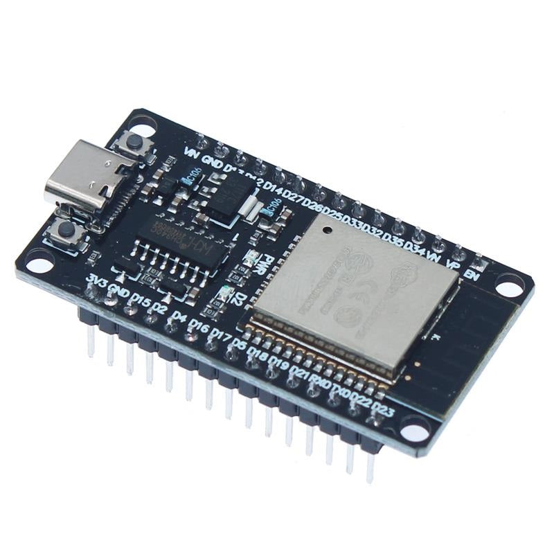 Image of et ESP32 DEV KIT DOIT Board der vender mod venstre