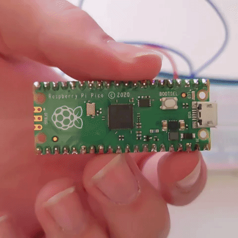 Image of Eksempel på styring af LED-lys ved hjælp af Raspberry Pi Pico