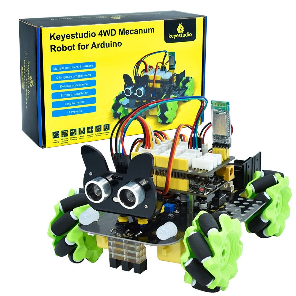 Image of Programmerbar 4WD Mecanum Robot Bil For Arduino