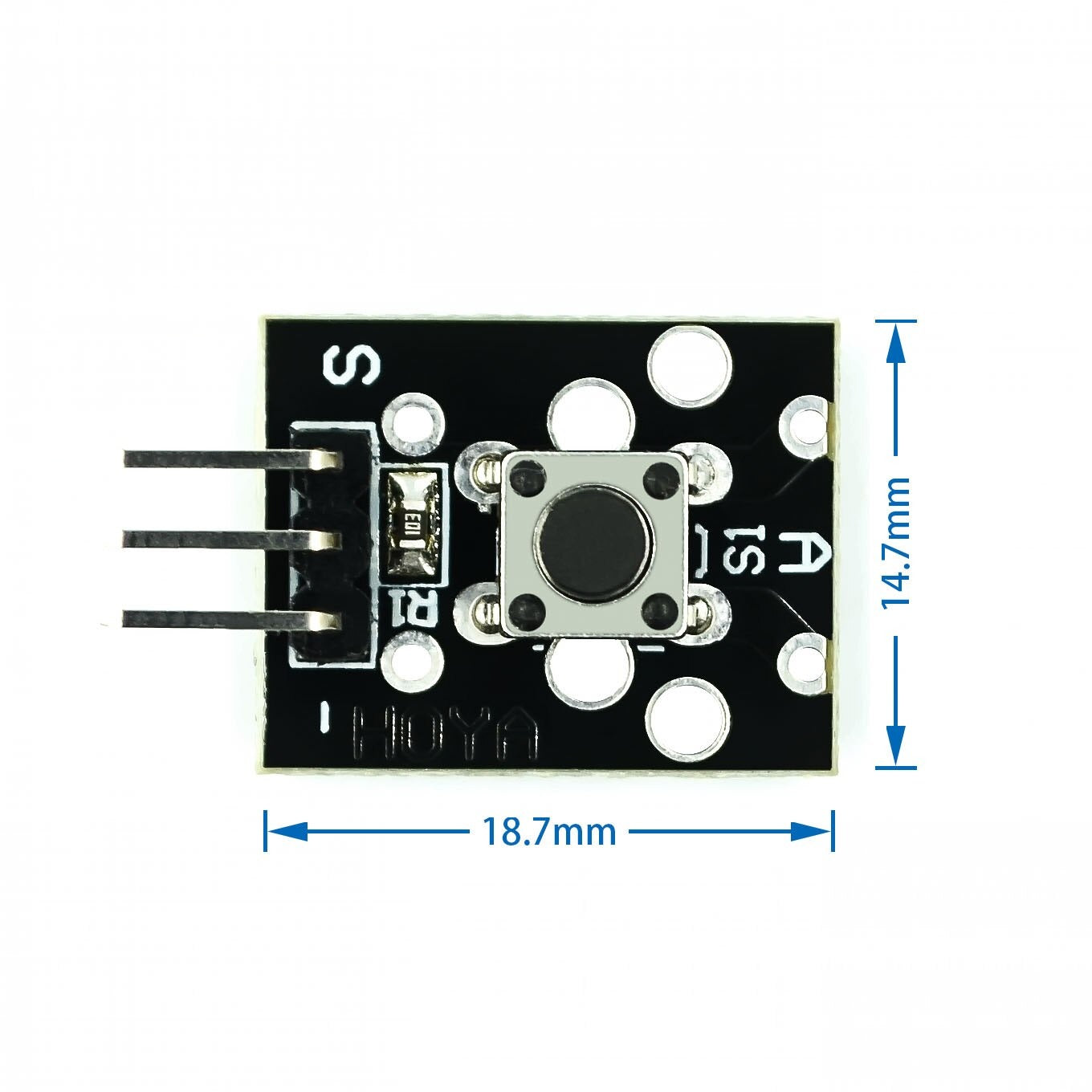 Image of specifikationer af KY-004 Taktil tryk knap