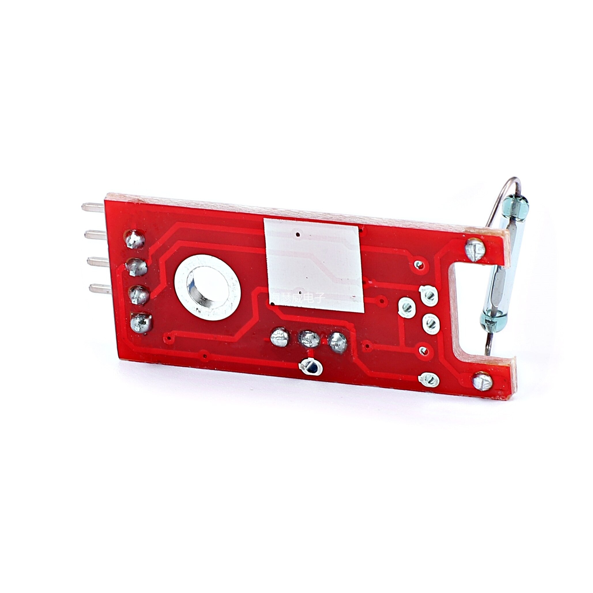 Image of bagsiden af KY-025 Reed switch modul magnetisk kontakt - med komparator