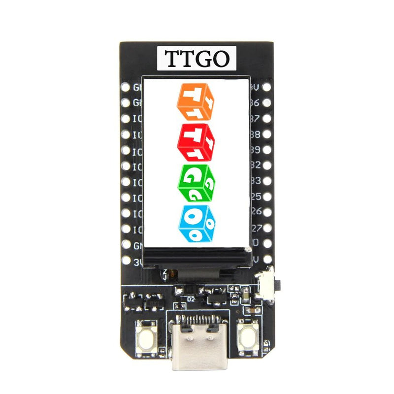 TTGO T-Display ESP32 med WiFi, Bluetooth og 1.1" farve LCD skærm