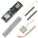 1x LILYGO TTGO T-SIM7000E SIM Udviklingsboard, 1x GPS Antenne, 1x SIM Antenne, 1x Power kabel, 2x Pins