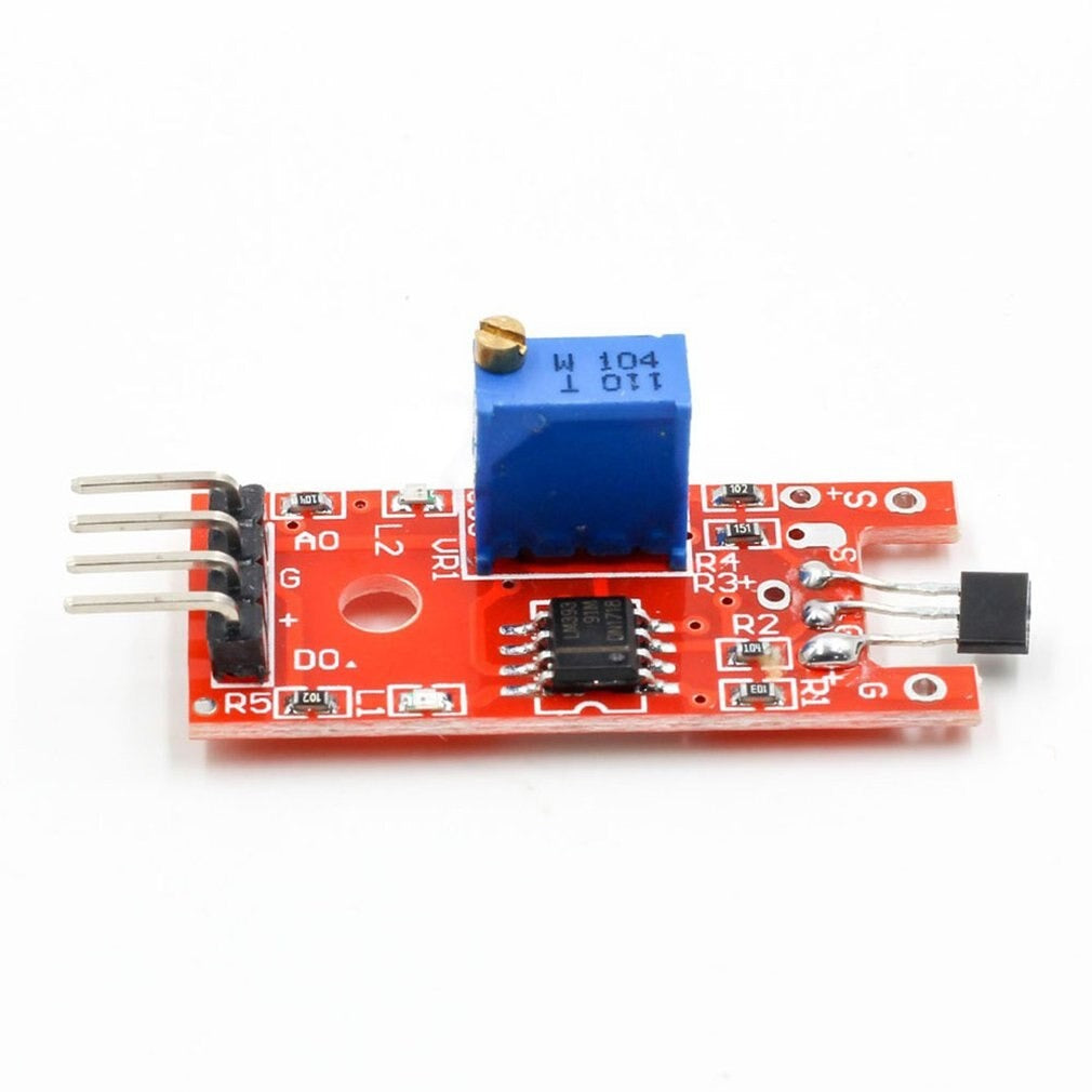 Image of Stående KY-024 Magnetisme sensor (Hall effekt) med komparator 