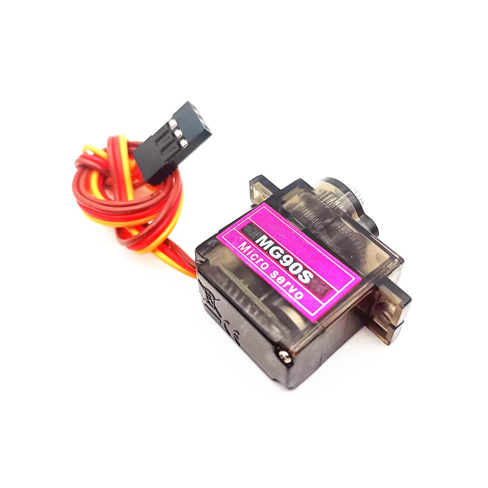 Image of MG90S micro servo motor, der vender mod venstre