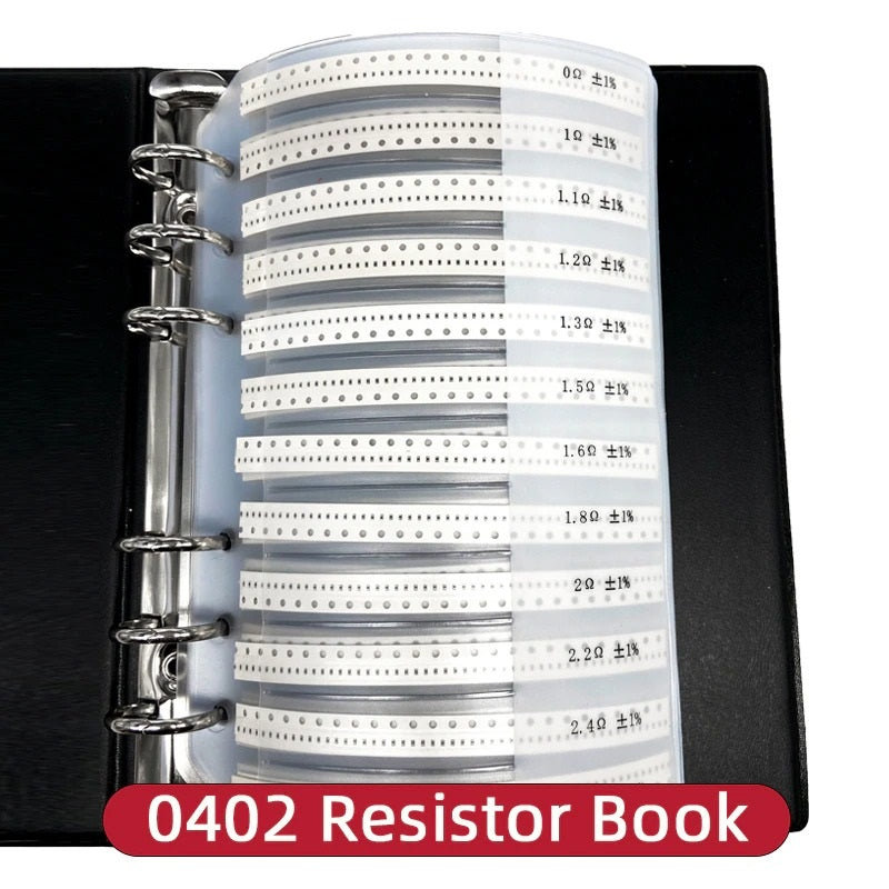 Image of SMD modstand samplebog med 170 modstandsværdier - 0402