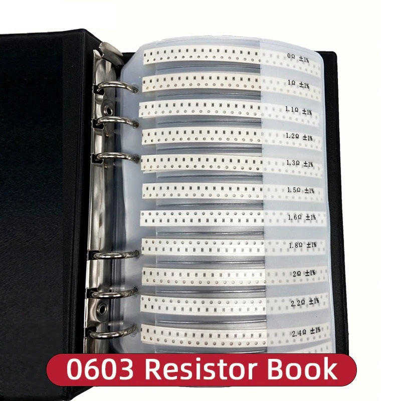 Image of SMD modstand samplebog med 170 modstandsværdier - 0603