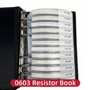 SMD modstand samplebog med 170 modstandsværdier - 0603