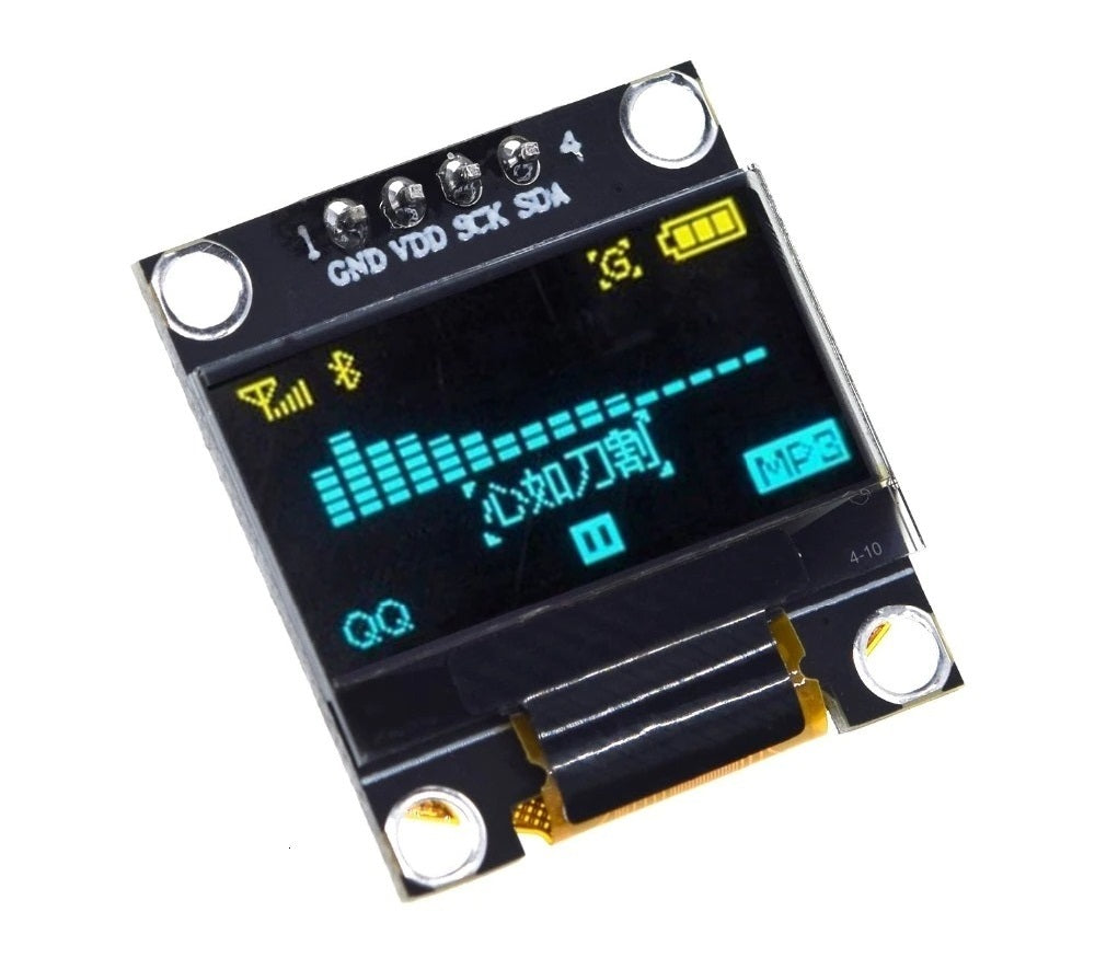 0.96" OLED display 128x64 pixels