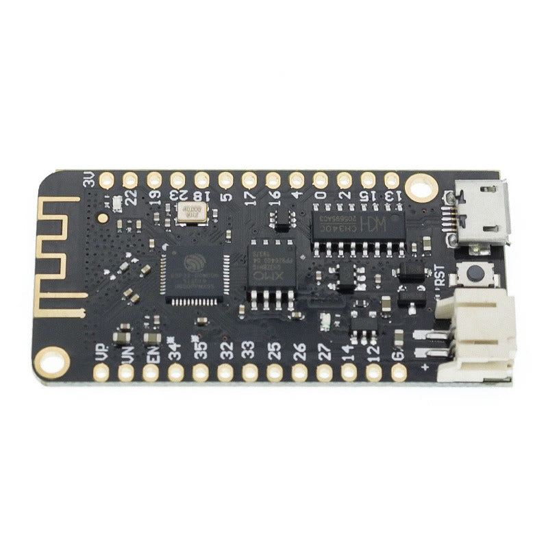 Image of ESP32 WEMOS LOLIN32 Lite V1, der vender mod højre